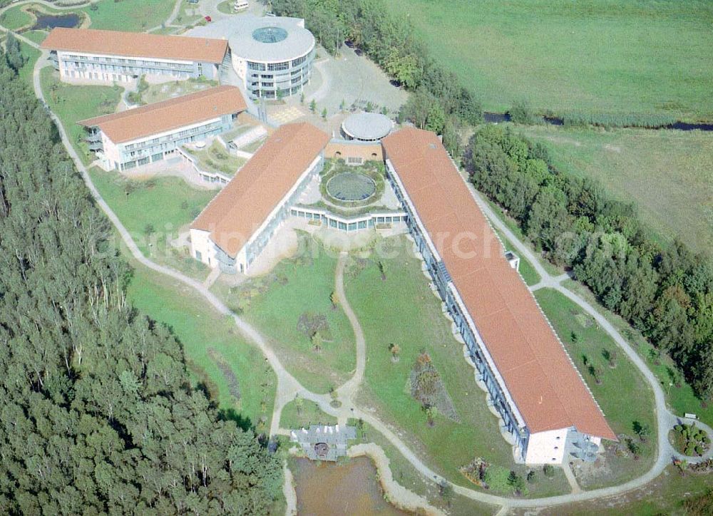 Aerial photograph Lübben / Brandenburg - Reha-Zentrum Lübben / Fachklinik für Orthopädie und Onkologie in der Postbautenstraße 50 in 15907 Lübben in Brandenburg.(03546) 238-0