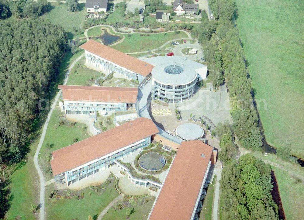 Lübben / Brandenburg from above - Reha-Zentrum Lübben / Fachklinik für Orthopädie und Onkologie in der Postbautenstraße 50 in 15907 Lübben in Brandenburg.(03546) 238-0