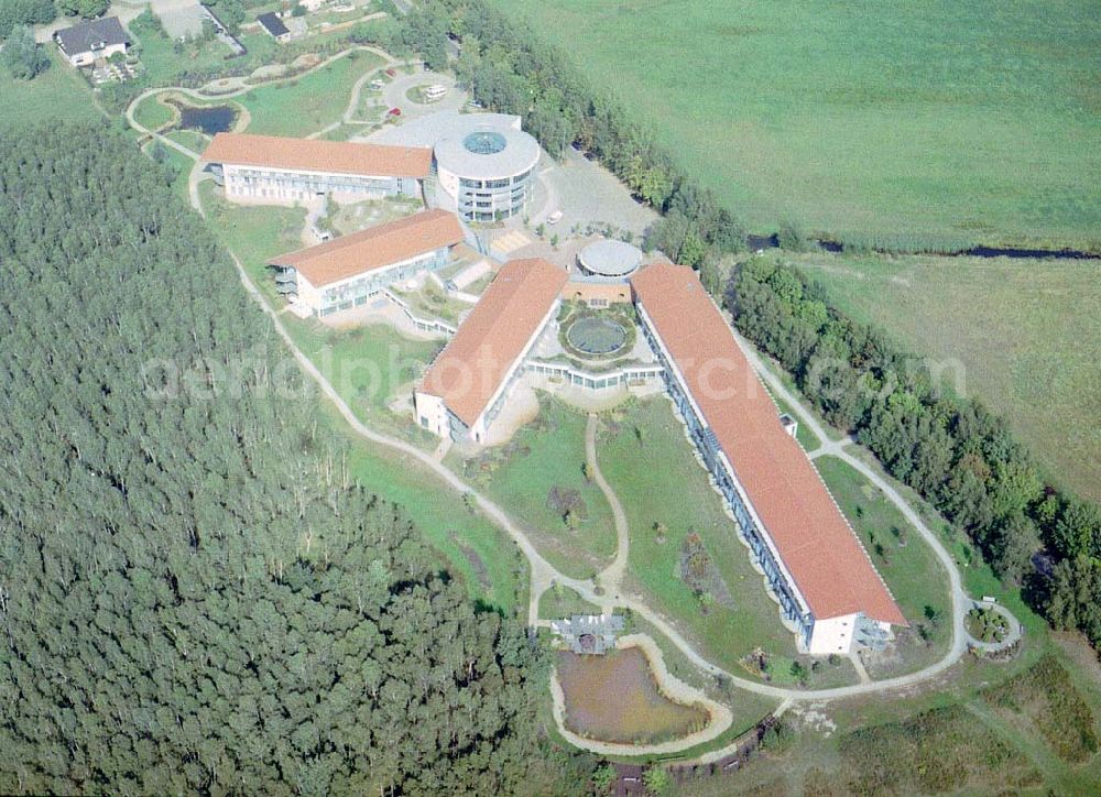 Aerial photograph Lübben / Brandenburg - Reha-Zentrum Lübben / Fachklinik für Orthopädie und Onkologie in der Postbautenstraße 50 in 15907 Lübben in Brandenburg.(03546) 238-0