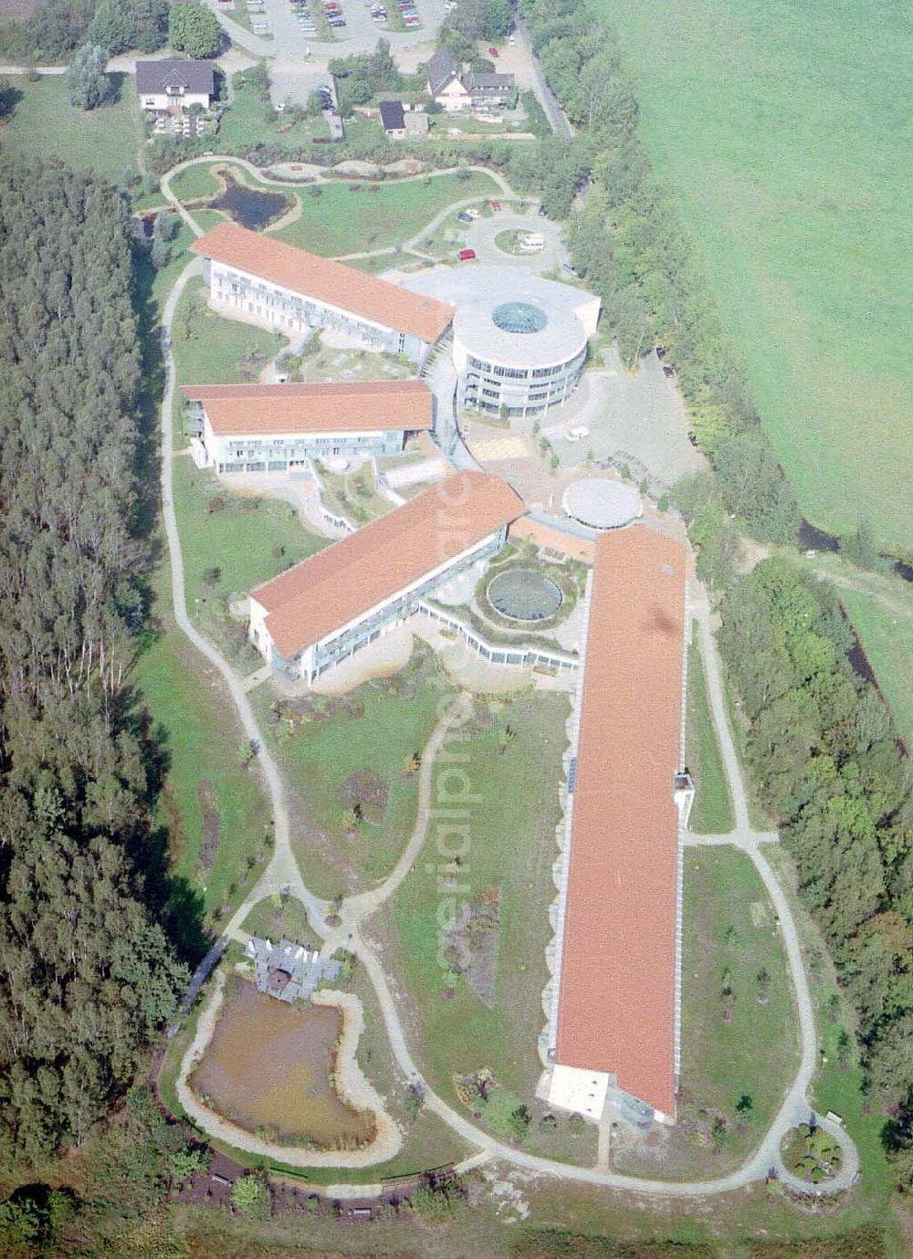 Lübben / Brandenburg from above - Reha-Zentrum Lübben / Fachklinik für Orthopädie und Onkologie in der Postbautenstraße 50 in 15907 Lübben in Brandenburg.(03546) 238-0