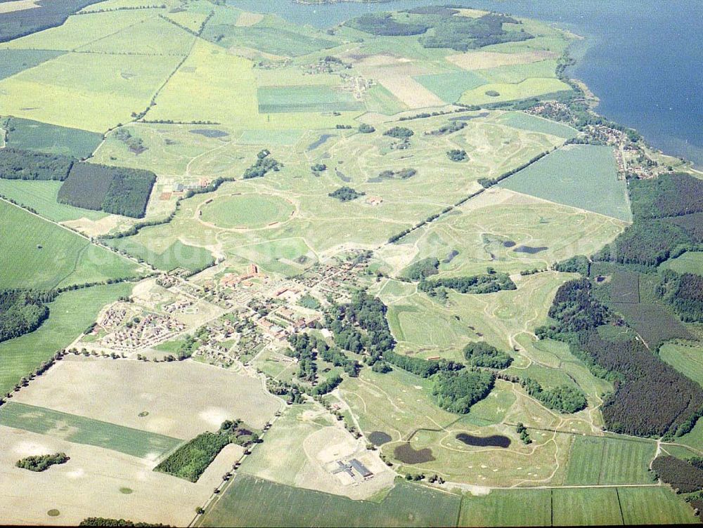 Aerial image Göhren-Lebbin bei Waren/Müritz - MV - Golf- & Country Club Fleesensee.Ein Objekt der Fleesensee GmbH & CO Sportanlagen KG im Tannenweg 1 in 17213 Göhren - Lebbin. Tel.: 039932-80400 / Fax.: 039932-804020