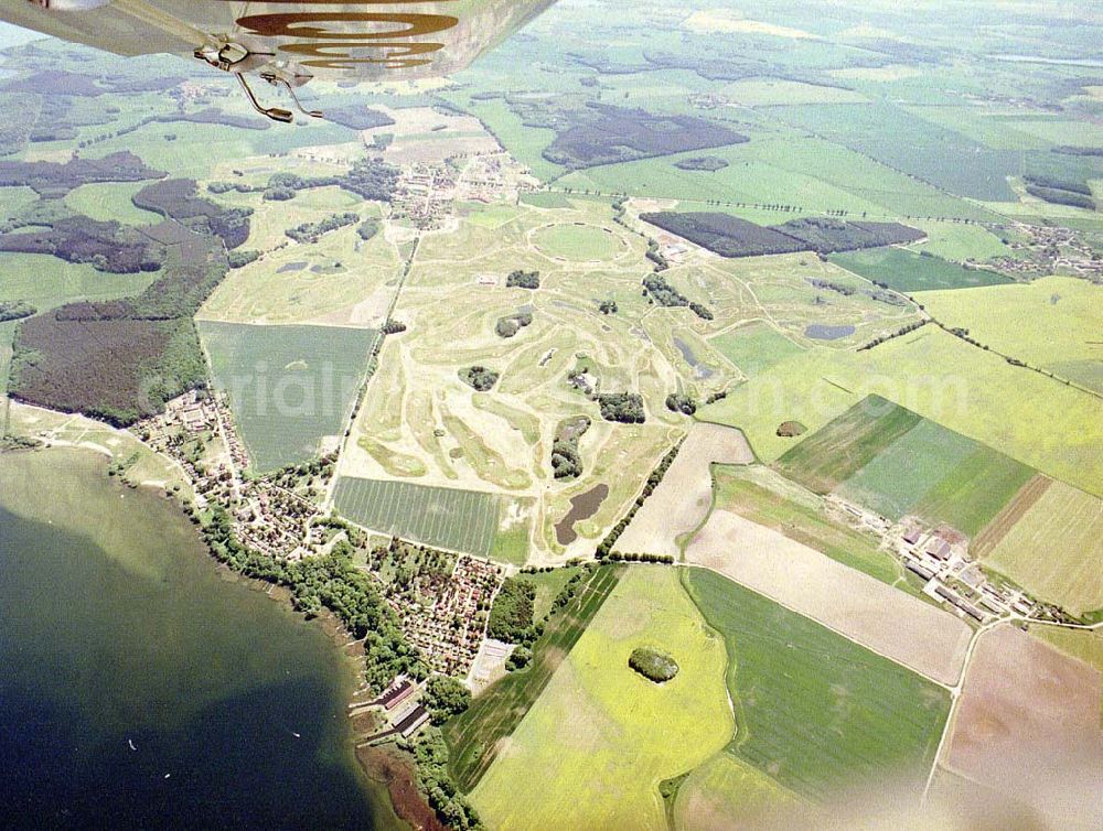 Göhren - Lebbin bei Waren - Müritz / MV from the bird's eye view: Golf- & Country Club Fleesensee.Ein Objekt der Fleesensee GmbH & CO Sportanlagen KG im Tannenweg 1 in 17213 Göhren - Lebbin. Tel.: 039932-80400 / Fax.: 039932-804020