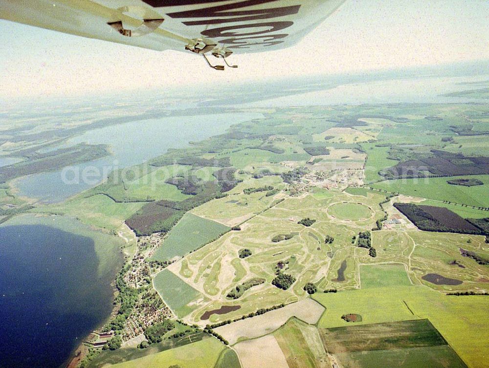 Aerial image Göhren - Lebbin bei Waren - Müritz / MV - Golf- & Country Club Fleesensee.Ein Objekt der Fleesensee GmbH & CO Sportanlagen KG im Tannenweg 1 in 17213 Göhren - Lebbin. Tel.: 039932-80400 / Fax.: 039932-804020