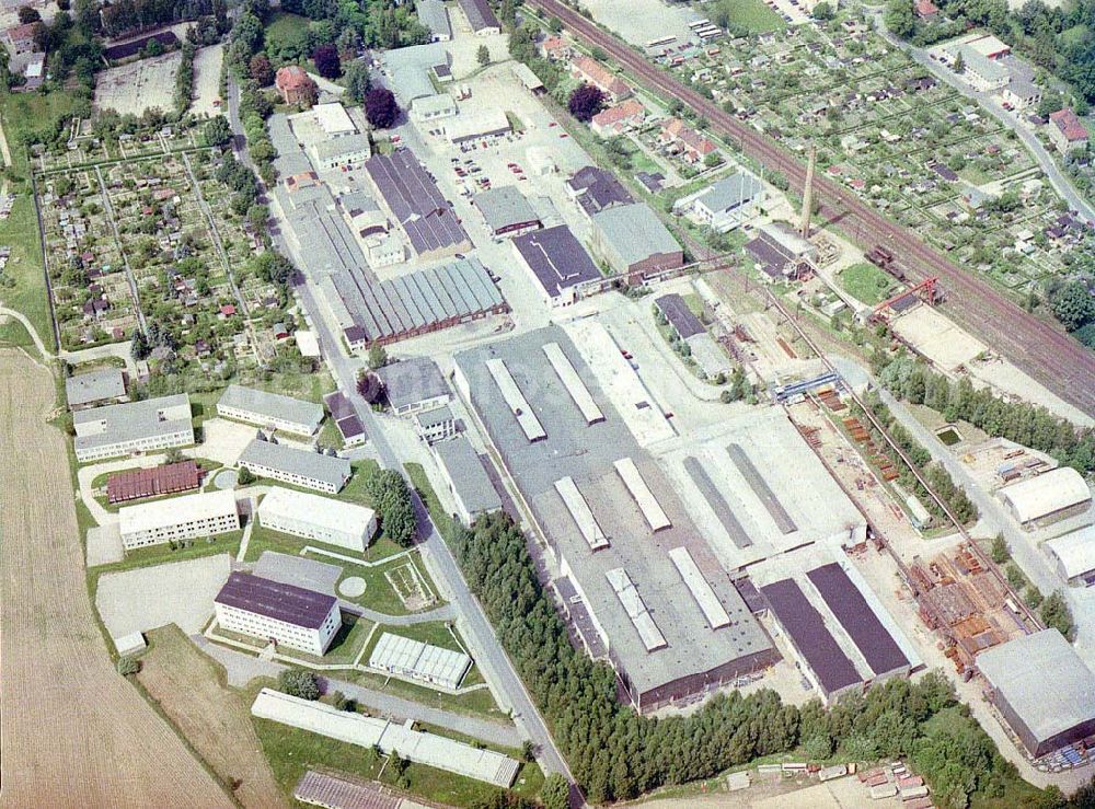 Aerial image Bischofswerda / Sachsen - Gewerbepark und Behördenzentrum der MAX AICHER GmbH Umwelttechnik am Drebnitzer Weg 4 in 01877 Bischofswerda. (Tel.: 03594-810).