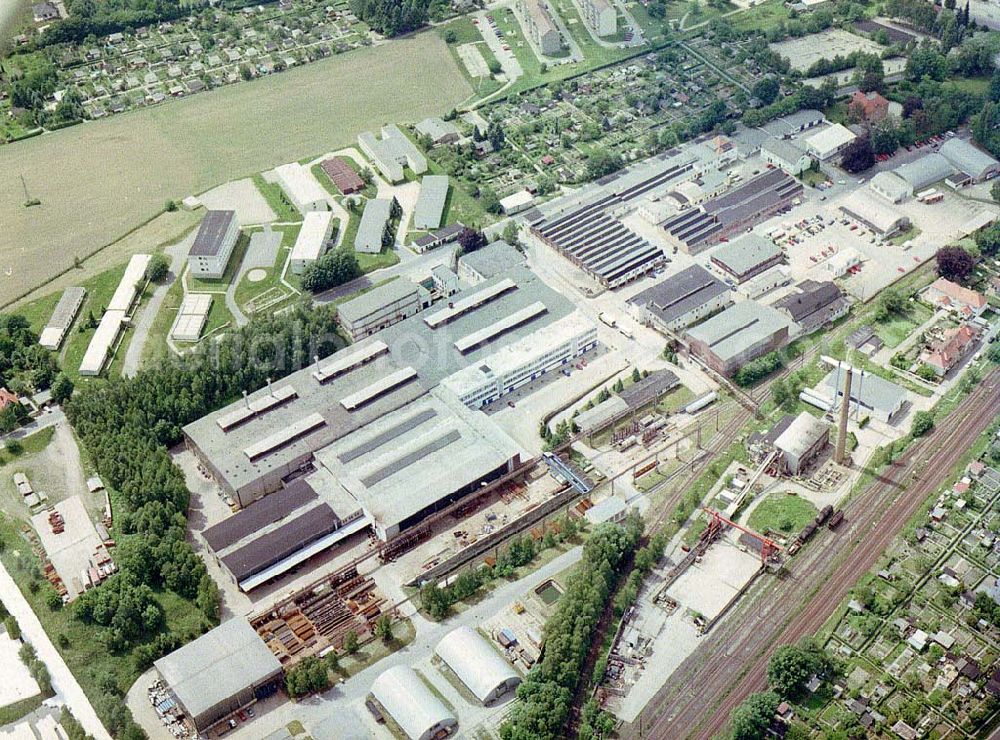 Aerial photograph Bischofswerda / Sachsen - Gewerbepark und Behördenzentrum der MAX AICHER GmbH Umwelttechnik am Drebnitzer Weg 4 in 01877 Bischofswerda. (Tel.: 03594-810).