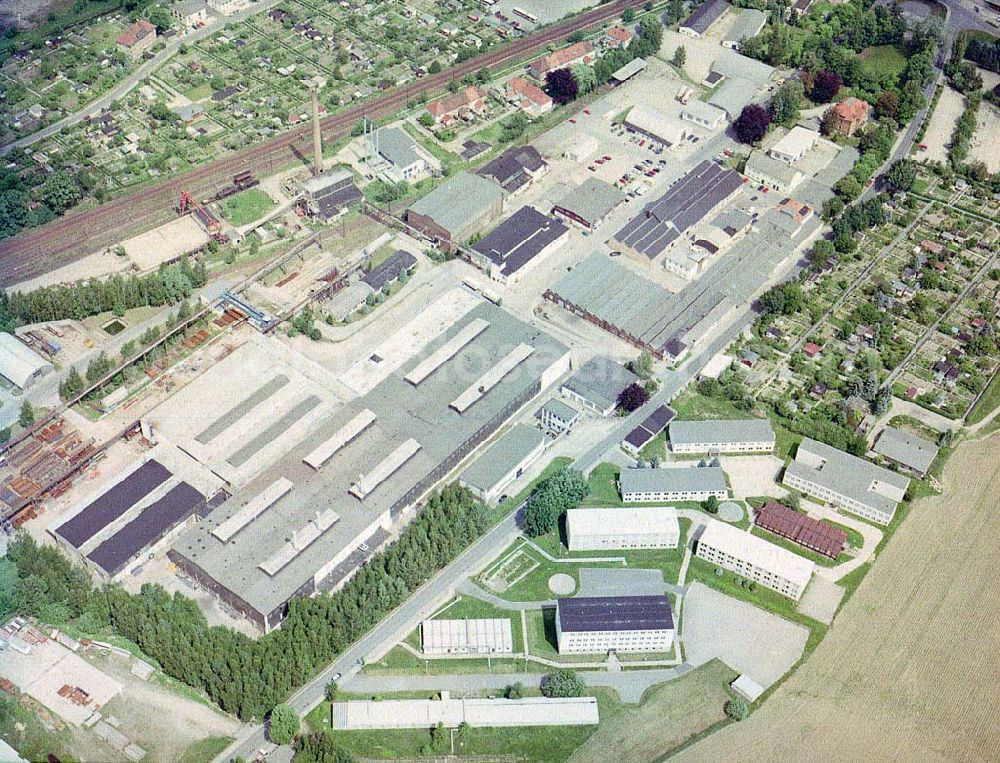 Bischofswerda / Sachsen from above - Gewerbepark und Behördenzentrum der MAX AICHER GmbH Umwelttechnik am Drebnitzer Weg 4 in 01877 Bischofswerda. (Tel.: 03594-810).