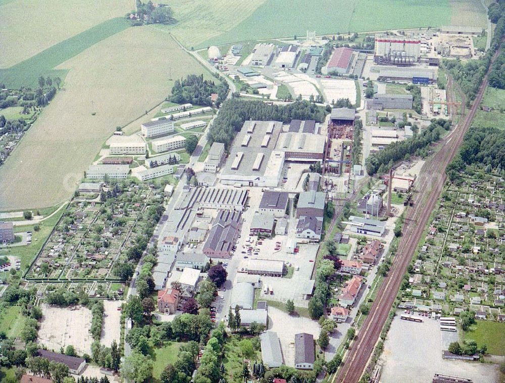 Bischofswerda / Sachsen from the bird's eye view: Gewerbepark und Behördenzentrum der MAX AICHER GmbH Umwelttechnik am Drebnitzer Weg 4 in 01877 Bischofswerda. (Tel.: 03594-810).