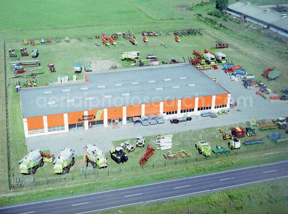 Aerial image Moritz - Werksgelände der Firma Worch & Schütze Landtechnik GmbH an der Nordstraße 1 in 39264 Moritz (bei Schönebeck). - Tel.: 039247-9400