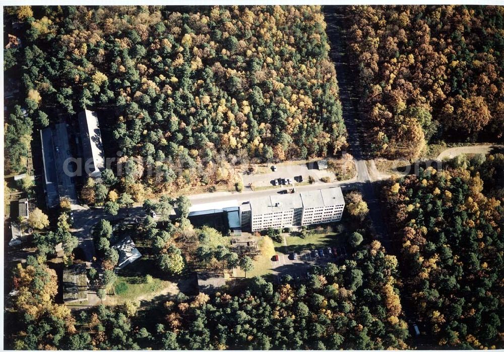 Eggersdorf bei Strausberg / BRB from the bird's eye view: Gelände des Bildungszentrums des Handels GmbH an der Bötzseestraße 119 in 15345 Eggersdorf bei Strausberg / BRB (Tel.: 03341-422146)