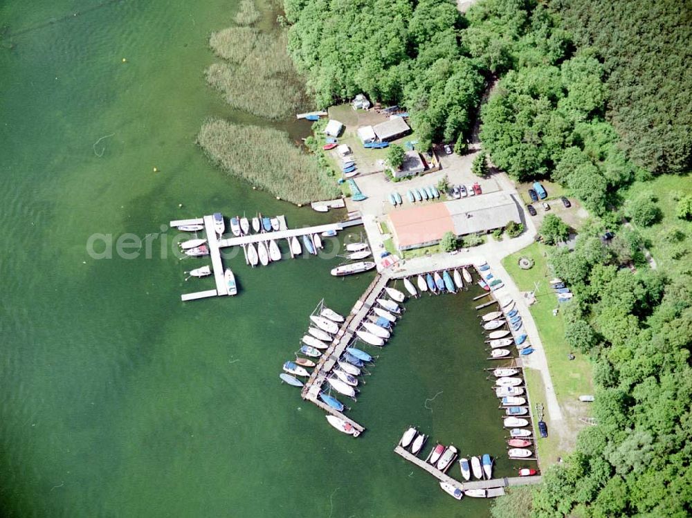 Waren / Müritz from the bird's eye view: Yachthafen der Sail Point Wassersportservice in Waren an der Müritz. Postanschrift: Gerhard-Hauptmann-Allee 27 in 17192 Waren, Tel.: 03991-666690 oder 0172- 8036633