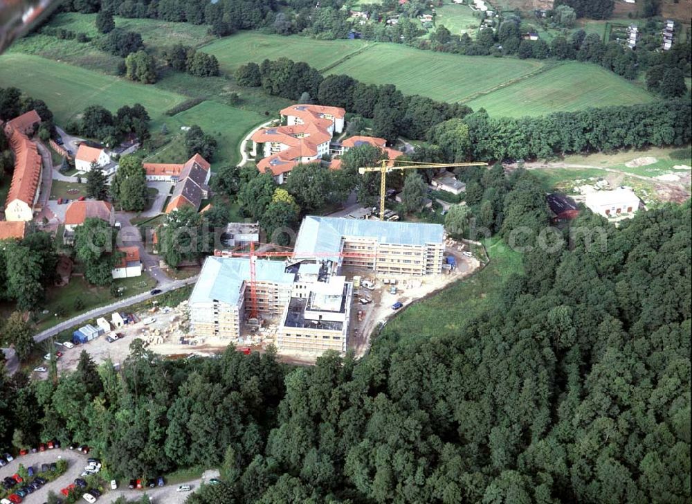 Aerial image Lehnin / BRB - Bau des Luise-Henrietten-Stiftes am Klosterkirchplatz 1-19 in 14797 Lehnin.Postanschrift: Luise-Henrietten-Sift, Klosterkirchplatz 17, 14797 Lehnin, Tel.: 03382-768810