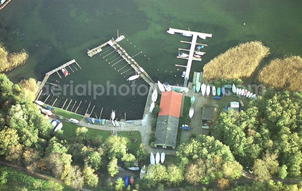 Waren - Müritz from the bird's eye view: Yachthafen der Sail Point Wassersportservice in Waren an der Müritz. Postanschrift: Gerhard-Hauptmann-Allee 27 in 17192 Waren, Tel.: 03991-666690 oder 0172- 8036633