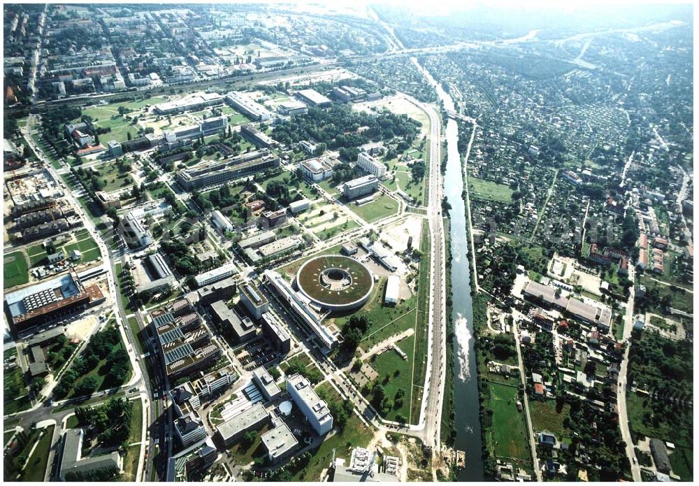 Aerial photograph Berlin - Gelände des Berliner Elektronenspeicherring-Gesellschaft für Synchrotronstrahlung mbH (BESSY (030) 82004-0 Albert-Einstein-Str 15, 12489 Berlin BERLIN