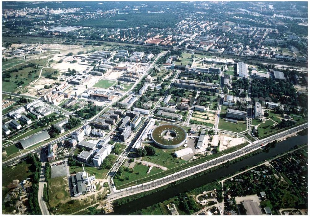 Berlin from above - Gelände des Berliner Elektronenspeicherring-Gesellschaft für Synchrotronstrahlung mbH (BESSY (030) 82004-0 Albert-Einstein-Str 15, 12489 Berlin BERLIN