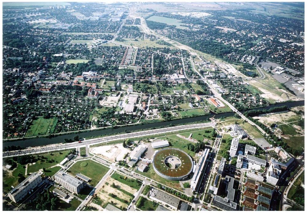 Aerial image Berlin - Gelände des Berliner Elektronenspeicherring-Gesellschaft für Synchrotronstrahlung mbH (BESSY (030) 82004-0 Albert-Einstein-Str 15, 12489 Berlin BERLIN