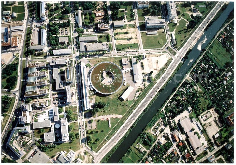 Aerial image Berlin - Gelände des Berliner Elektronenspeicherring-Gesellschaft für Synchrotronstrahlung mbH (BESSY (030) 82004-0 Albert-Einstein-Str 15, 12489 Berlin BERLIN