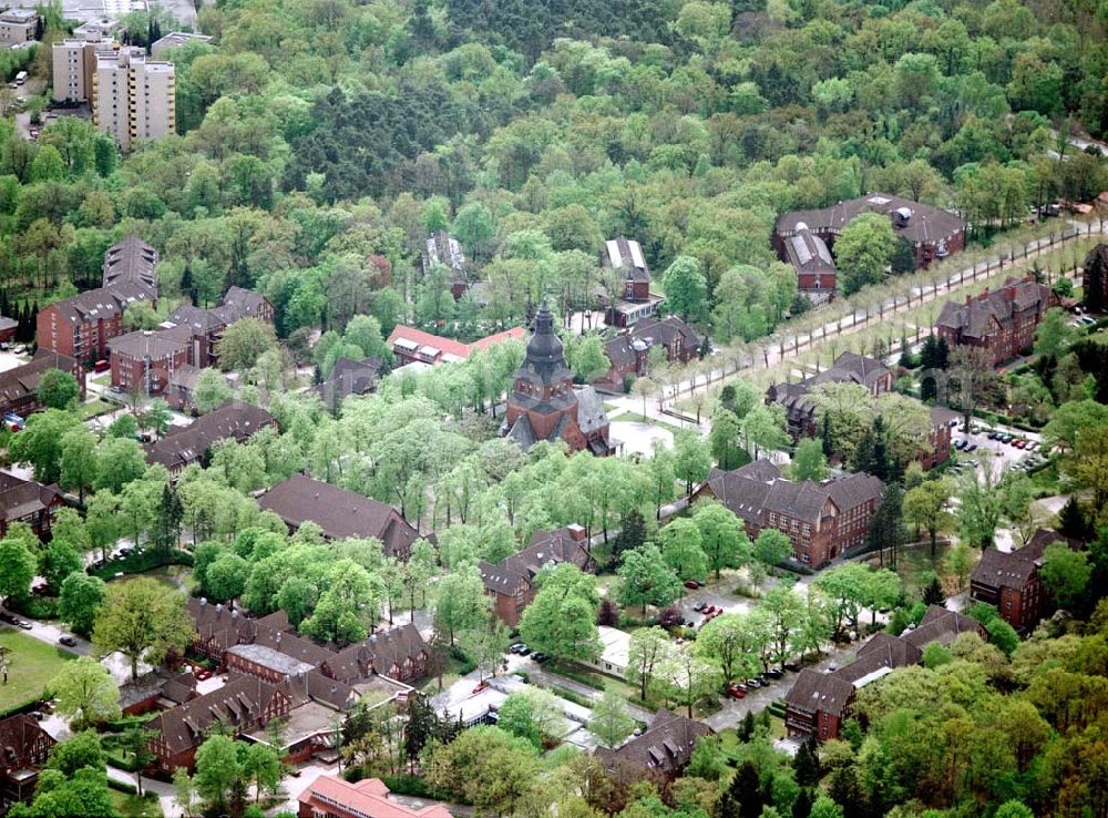 Aerial photograph Berlin - Spandau - Gelände des Evangelisches Johannesstift an der Schönwalder Allee 26 in 13587 BERLIN. (Herr Wolfgang Kern Tel.: 030 33609373)