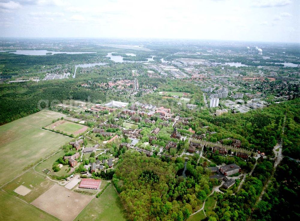 Aerial image Berlin - Spandau - Gelände des Evangelisches Johannesstift an der Schönwalder Allee 26 in 13587 BERLIN. (Herr Wolfgang Kern Tel.: 030 33609373)