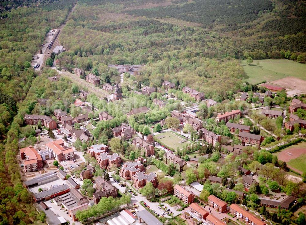 Aerial photograph Berlin - Spandau - Gelände des Evangelisches Johannesstift an der Schönwalder Allee 26 in 13587 BERLIN. (Herr Wolfgang Kern Tel.: 030 33609373)