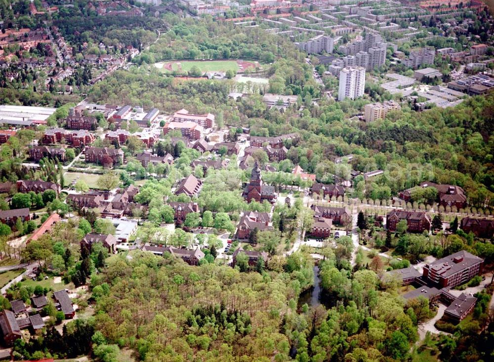 Aerial image Berlin - Spandau - Gelände des Evangelisches Johannesstift an der Schönwalder Allee 26 in 13587 BERLIN. (Herr Wolfgang Kern Tel.: 030 33609373)