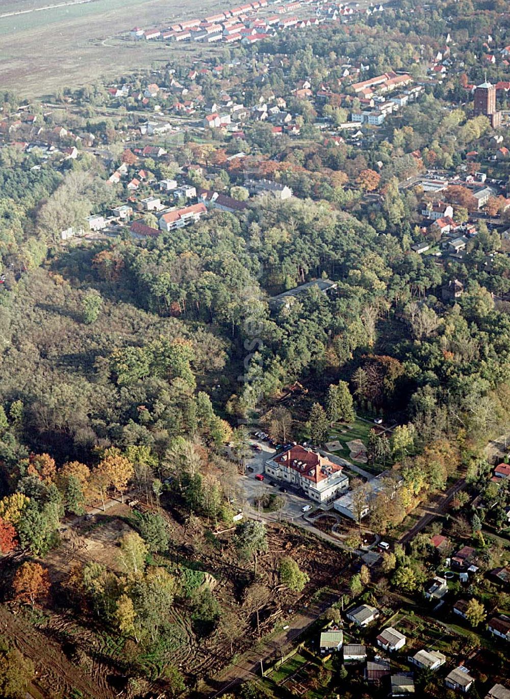 Neuenhagen bei Berlin from the bird's eye view: Gelände der EGN Entwicklungsgesellschaft Gartenstadt Neuenhagen mbH in Neuenhagen bei Berlin. Ansprechpartner: Herr Fischer 0173-6200330, Fax: 03378-2023917