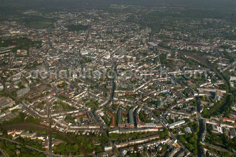 Aachen from above - Blick auf die Altstadt / Innenstadt von Aachen. The town center of Aachen.