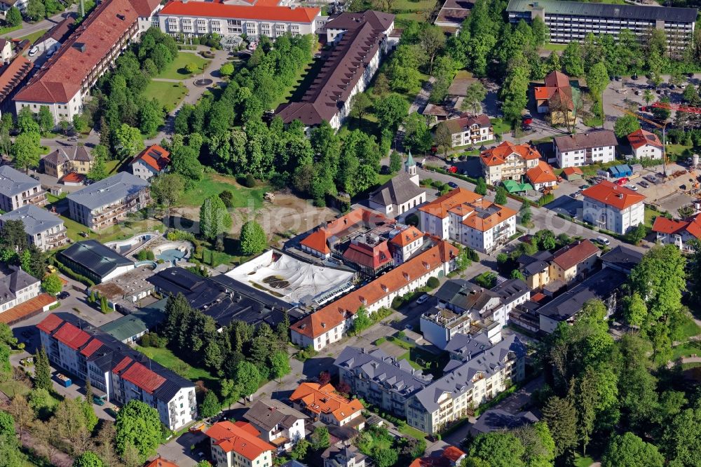 Aerial photograph Bad Tölz - Vacant, unused building Alpamare in Bad Toelz in the state Bavaria, Germany