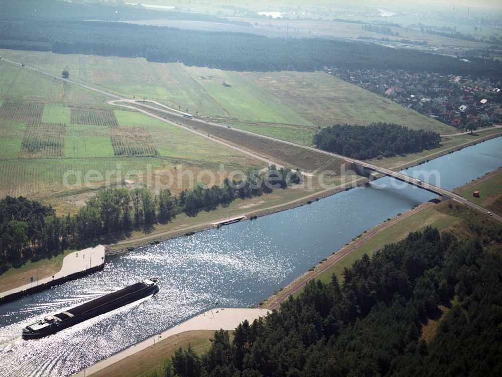 Hohenwarthe from the bird's eye view: Blick auf die Ablagerungsfläche bei Hohenwarthe. Ein Ausbauprojekt des Wasserstraßenneubauamtes Magdeburg.