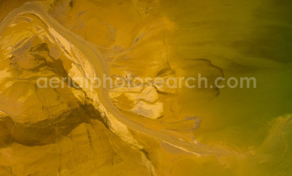 Brilon from above - Deposits and rinsing fields on the quarry for the mining and handling of of Rheinkalk Messinghausen GmbH & Co. KG in Brilon in the state North Rhine-Westphalia, Germany