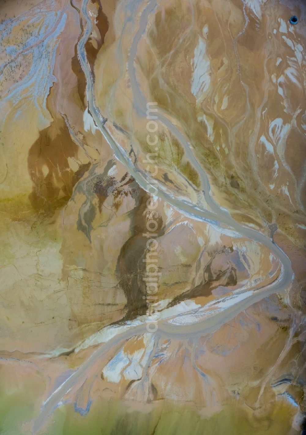 Brilon from above - Deposits and rinsing fields on the quarry for the mining and handling of of Rheinkalk Messinghausen GmbH & Co. KG in Brilon in the state North Rhine-Westphalia, Germany