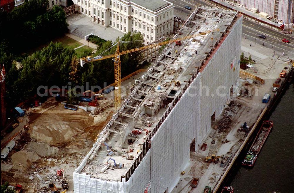 Aerial photograph Berlin Mitte - 06.09.1995 Abriß des ehemalign DDR-Außenministerium Berlin Mitte