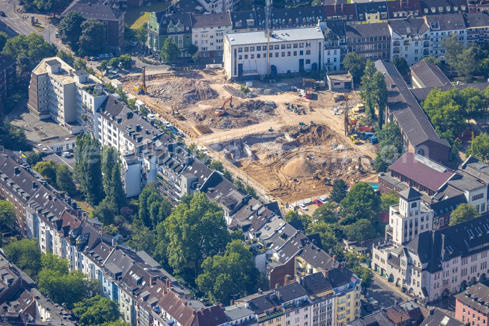 Aerial photograph Düsseldorf - Demolition and dismantling of the ...