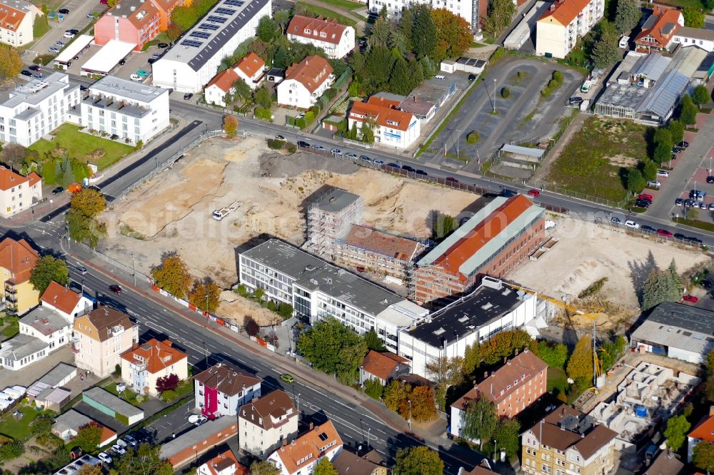 Aerial image Göttingen - Demolition work on the site of the Industry- ruins Sartorius on Weender Landstrasse in Goettingen in the state Lower Saxony, Germany