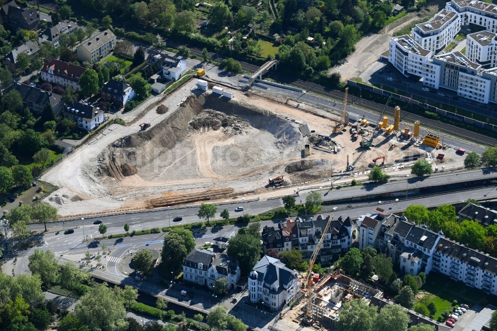 Aerial photograph Bonn - Demolition area of office buildings Home of Bonn-Center on Strassburger weg - Kaiserstrasse in Bonn in the state North Rhine-Westphalia, Germany