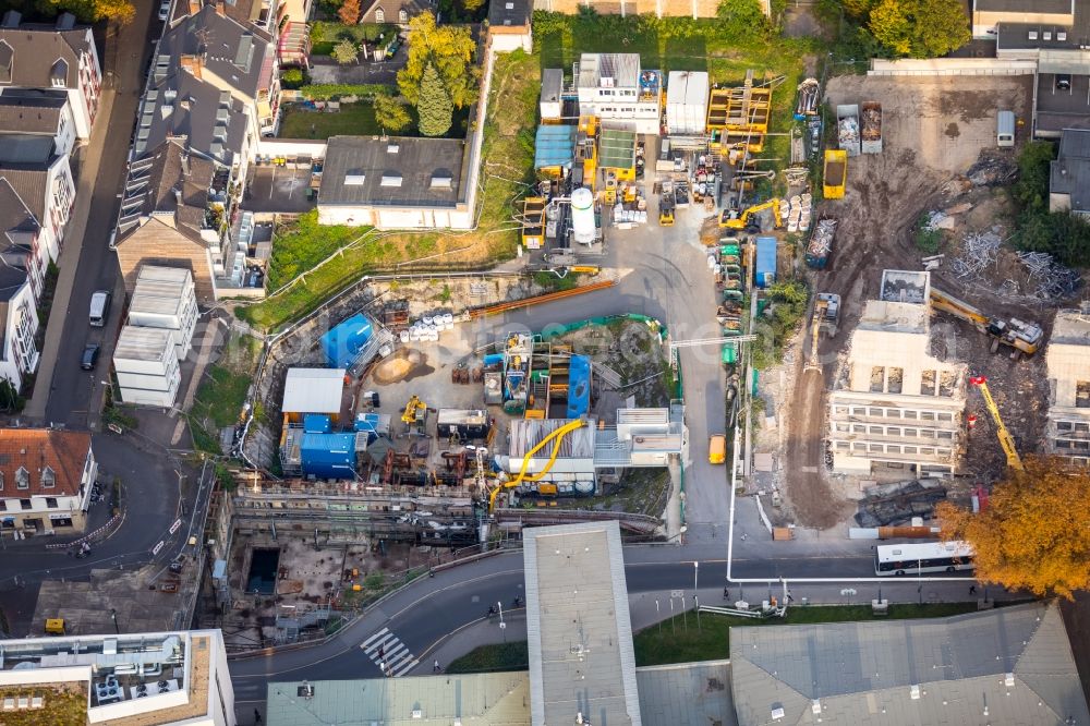 Aerial photograph Köln - Demolition area of office buildings Home ehemaligen Sitz of Rheinisch-Westfaelischen Genossenschaftsbank on Severinstrasse in the district Innenstadt in Cologne in the state North Rhine-Westphalia, Germany