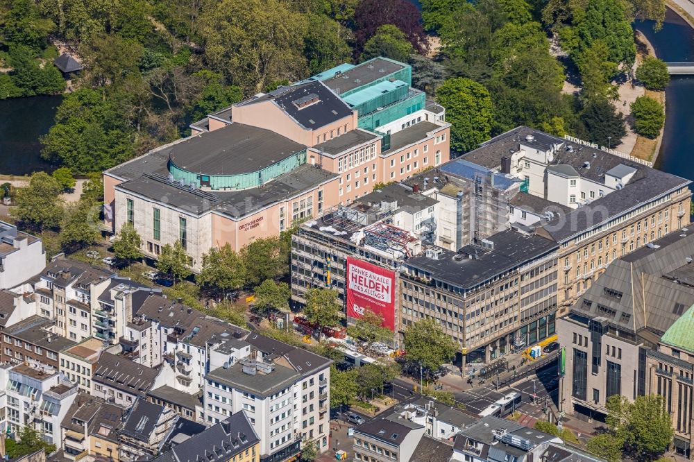 Aerial image Düsseldorf - Demolition area of office buildings Home on Heinrich-Heine-Allee in the district Stadtmitte in Duesseldorf in the state North Rhine-Westphalia, Germany