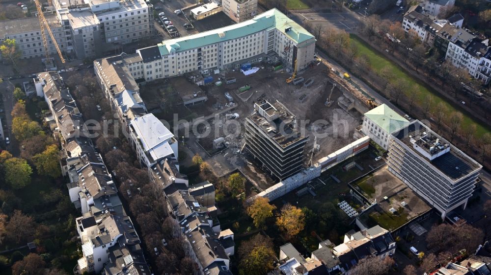 Bonn from the bird's eye view: Demolition area of office buildings Home of Zurichversicherung, formerly Deutscher Herold on Poppelsdorfer Allee in the district Suedstadt in Bonn in the state North Rhine-Westphalia, Germany