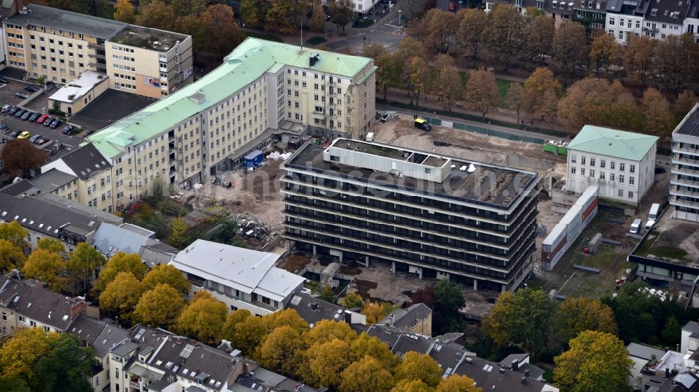 Aerial photograph Bonn - Demolition area of office buildings Home of Zurichversicherung, formerly Deutscher Herold on Poppelsdorfer Allee in the district Suedstadt in Bonn in the state North Rhine-Westphalia, Germany