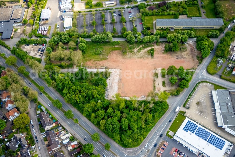 Aerial photograph Gelsenkirchen - Demolition of the building area of of Gaefog-Komplex on Emscherstrasse in the district Erle in Gelsenkirchen in the state North Rhine-Westphalia, Germany