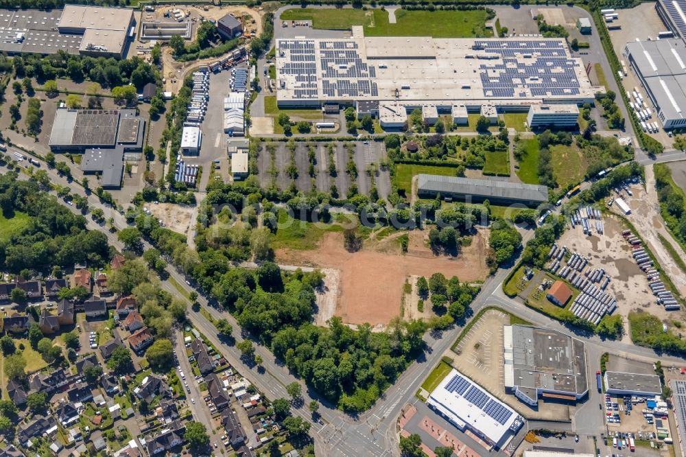 Aerial image Gelsenkirchen - Demolition of the building area of of Gaefog-Komplex on Emscherstrasse in the district Erle in Gelsenkirchen in the state North Rhine-Westphalia, Germany