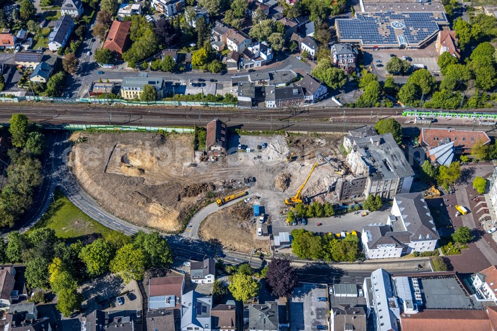 Unna from the bird's eye view: Demolition of the building area of Muehle Bremme in Unna in the state North Rhine-Westphalia, Germany