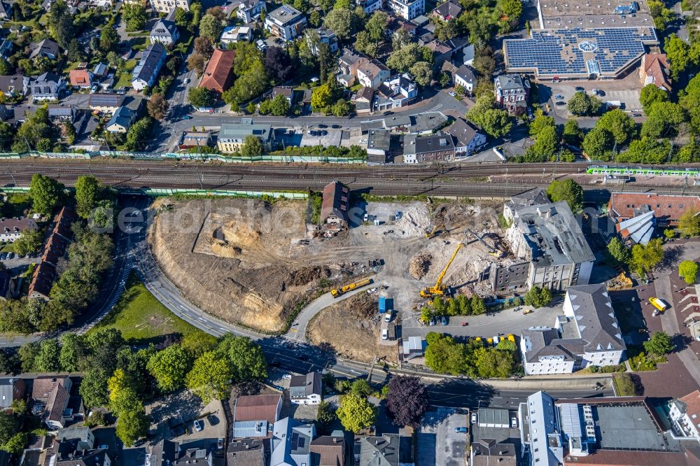 Aerial image Unna - Demolition of the building area of Muehle Bremme in Unna in the state North Rhine-Westphalia, Germany