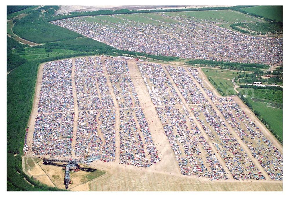 Klettwitz / Lausitzring from above - Abschiedkonzert 2005 der Böse Onkelz am Lausitzring. Das Festival ging über 2 Tage (17.+18.06.2005)