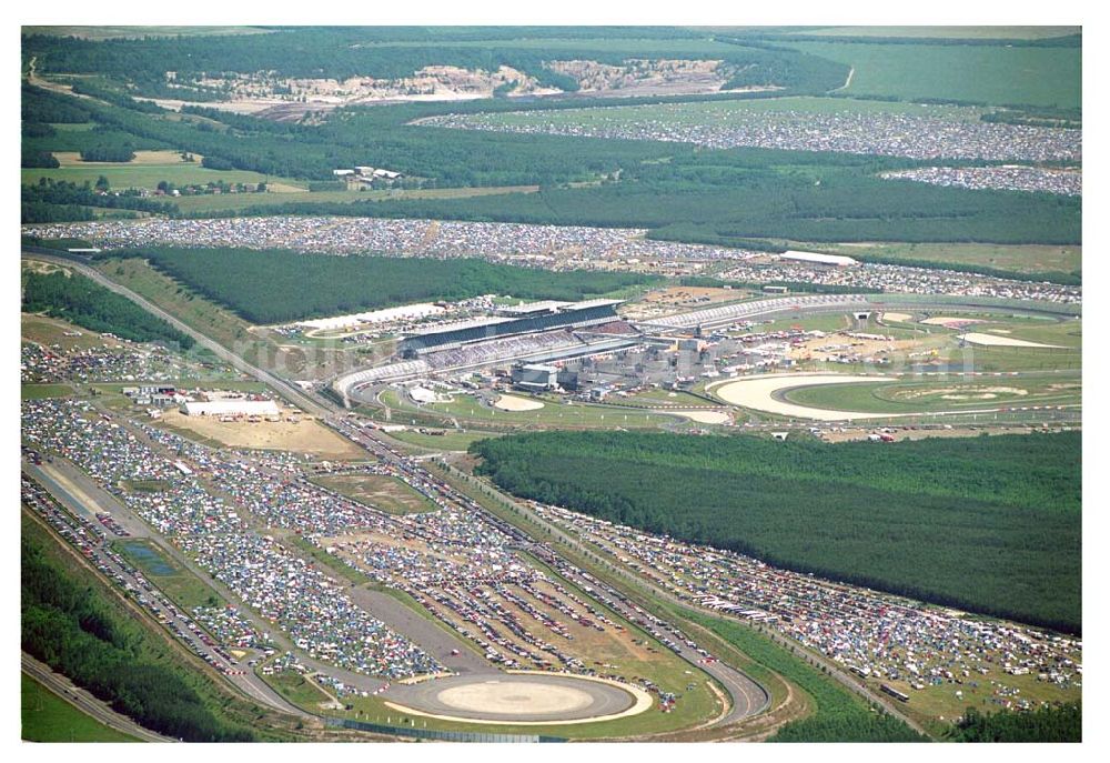 Klettwitz / Lausitzring from above - Abschiedkonzert 2005 der Böse Onkelz am Lausitzring. Das Festival ging über 2 Tage (17.+18.06.2005)