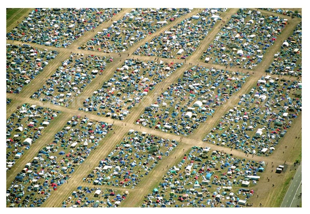 Aerial image Klettwitz / Lausitzring - Abschiedkonzert 2005 der Böse Onkelz am Lausitzring. Das Festival ging über 2 Tage (17.+18.06.2005)