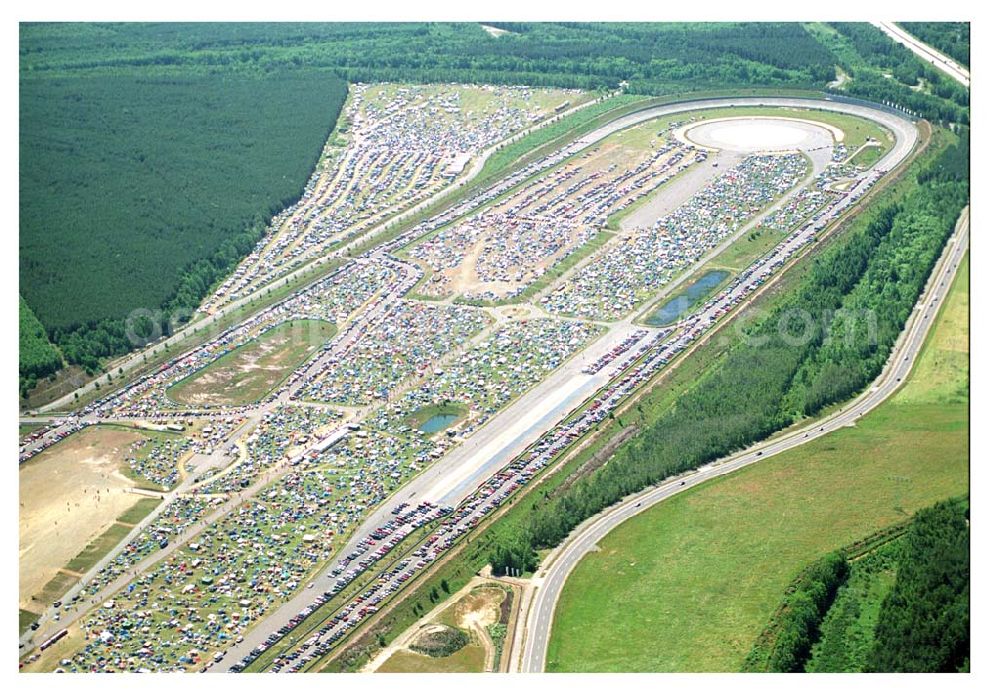 Klettwitz / Lausitzring from above - Abschiedkonzert 2005 der Böse Onkelz am Lausitzring. Das Festival ging über 2 Tage (17.+18.06.2005)