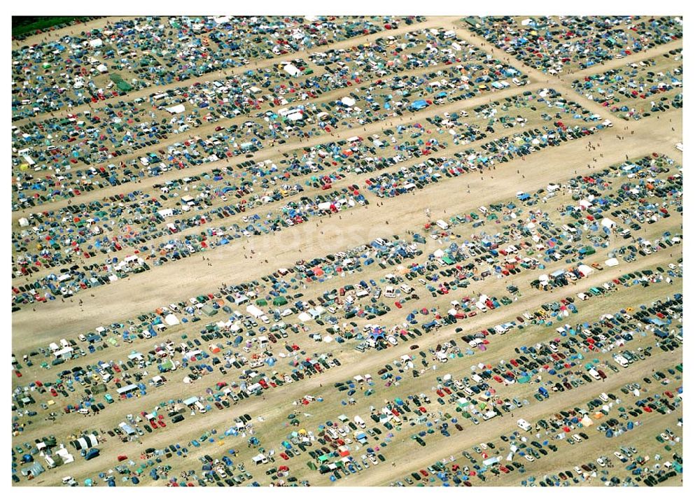 Klettwitz / Lausitzring from the bird's eye view: Abschiedkonzert 2005 der Böse Onkelz am Lausitzring. Das Festival ging über 2 Tage (17.+18.06.2005)