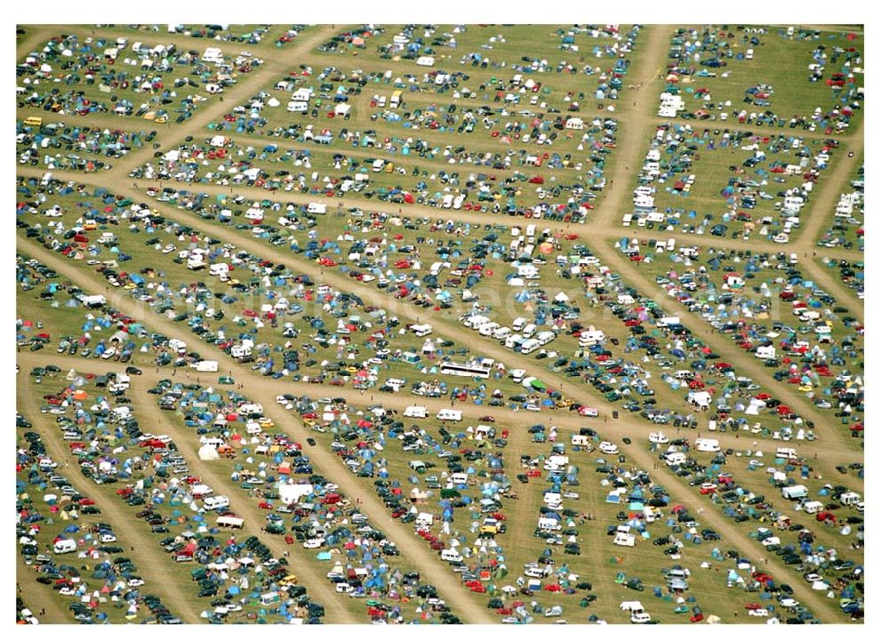 Aerial image Klettwitz / Lausitzring - Abschiedkonzert 2005 der Böse Onkelz am Lausitzring. Das Festival ging über 2 Tage (17.+18.06.2005)