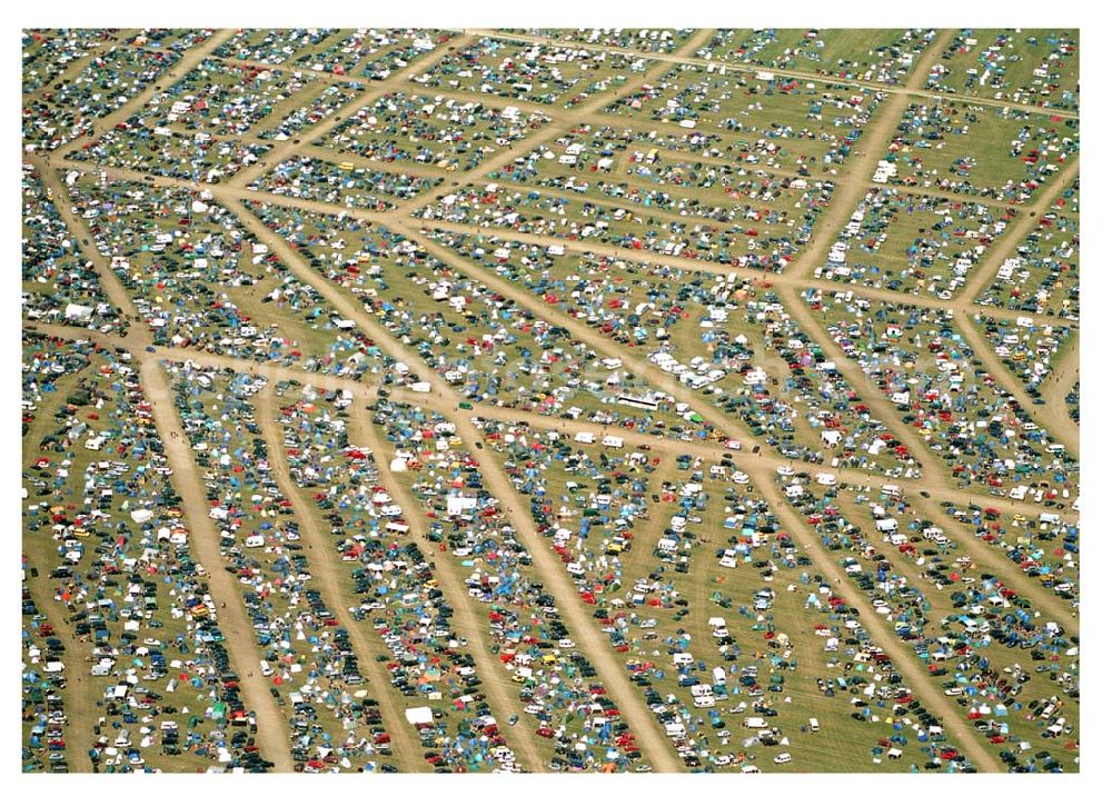 Aerial photograph Klettwitz / Lausitzring - Abschiedkonzert 2005 der Böse Onkelz am Lausitzring. Das Festival ging über 2 Tage (17.+18.06.2005)