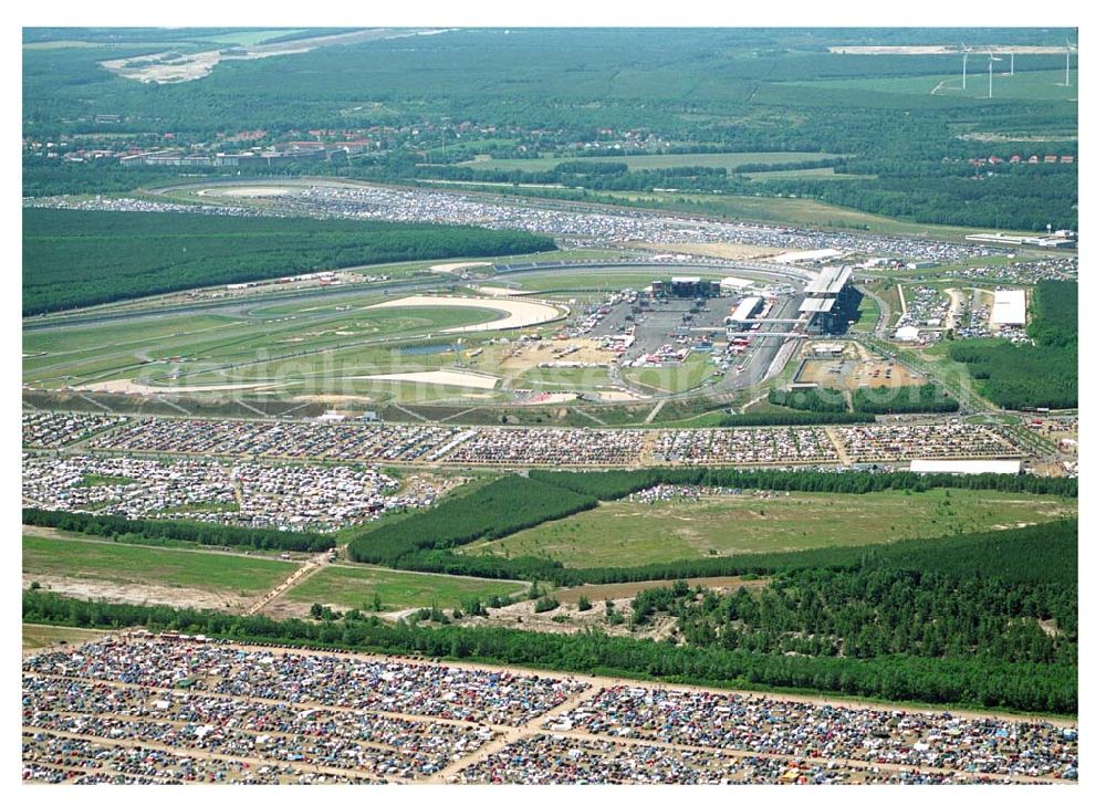 Klettwitz / Lausitzring from above - Abschiedkonzert 2005 der Böse Onkelz am Lausitzring. Das Festival ging über 2 Tage (17.+18.06.2005)